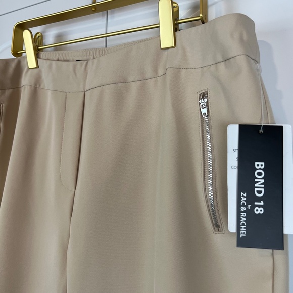 Zac & Rachel Women's Tan Trousers - Size 12 - Picture 3 of 8